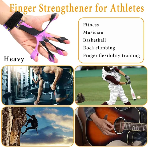 Miniatura 3 de Entrenador de fuerza de agarre con fortalecedor de antebrazo, fortalecedor de agarre de mano, ejercitador de extensión de mano, pelota de alivio