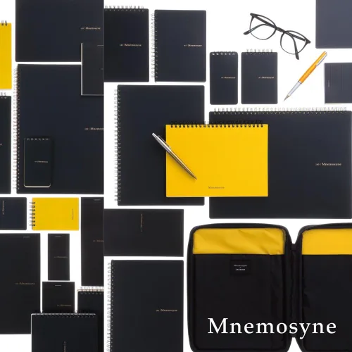 Miniatura 6 de Maruman Mnemosyne - Cuaderno rayado A5, 8.27 x 6.34 pulgadas, 80 hojas/160 páginas, diario con rayas universitarias de 0.276 in, páginas perforadas