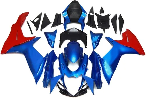Miniatura 326 de Kit de carenado de inyección azul, negro y blanco para Suzuki GSXR600 GSX750 2006 2007 GSXR 600 GSX-R750 06 07 ABS Carenado de plástico completo