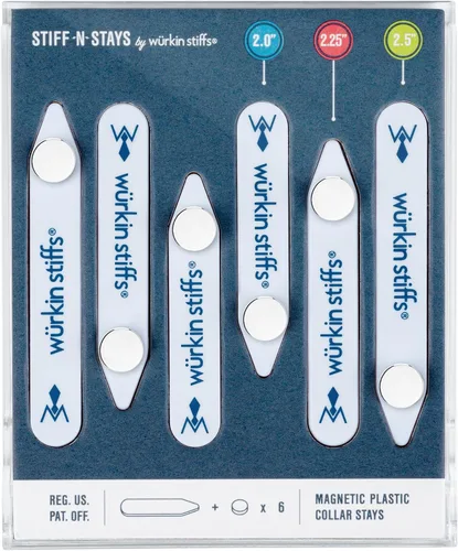 Miniatura 8 de Würkin Stiffs Varillas Magnéticas de Plástico para Cuello Como se Vio en Shark Tank Insertos de Cuello Stiff-N-Stays