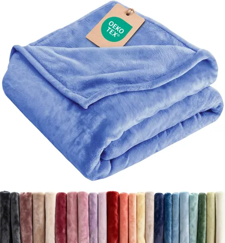 Miniatura 23 de Manta de forro polar ultrasuave para niños – Manta de franela de lujo para niños – Ligera para sofá, cama o silla – Gruesa, cálida y transpirable