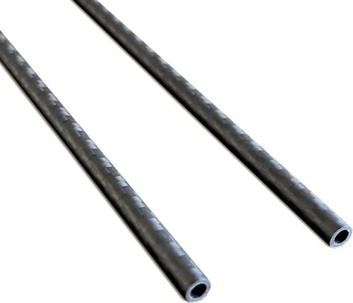 2 piezas Tubo de Fibra de Carbono 6 mm x 4 mm x 420 mm, 6 ~ 50 mm Disponible, 3 K rollo Envuelto Twill Mate Acabado.