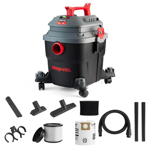 Miniatura 10 de Shop-Vac 2.5 galones 2.0 HP máximo húmedo seco aspiradora con soplador, Shopvac portátil de montaje en pared con cable de 10 pies, manguera de 1.25