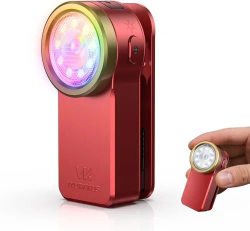 Miniatura 11 de Wurkkos HD03 - Linternas recargables luz EDC con clip, linterna brillante de bolsillo de 680 lúmenes, combina foco/reflector/luz RGB, magnética