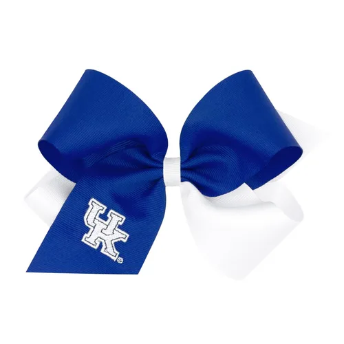 Miniatura 60 de Divine Creations - Lazo para el pelo de dos tonos para niñas con temática universitaria para el día del juego, por Wee Ones en un clip WeeStay