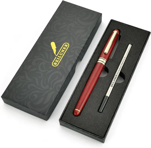 Miniatura 9 de BEILUNER Juego de Escritura de Bolígrafo de Madera Personalizado de Lujo, Palisandro - Elegante y Bonito Juego de Bolígrafos de Regalo para Firma