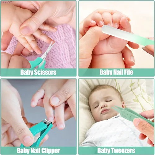 Miniatura 3 de Kit de cuidado de la salud y aseo para bebés recién nacidos, kit de cuidado de bebé de 31 piezas mejorado, juego de cuidado de la salud