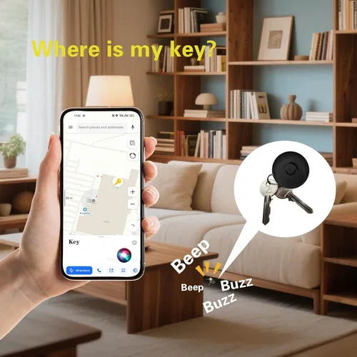 Miniatura 3 de Rastreador GPS para vehículos/niños/mascotas, sin tarifa mensual/sin SIM, magnético oculto con Apple Find My, antirrobo impermeable, 12 meses
