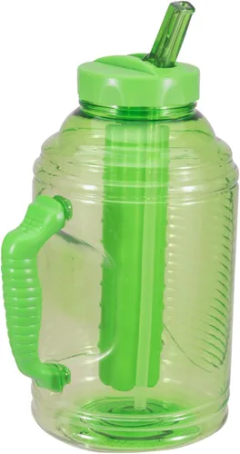 Miniatura 3 de COOL GEAR Paquete de 2 botellas de agua deportivas Big Freeze de 80 onzas con barra de congelador y asa, botella de agua de color hidratante