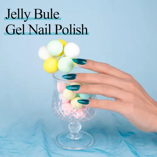 Miniatura 3 de Aegean Blue - Esmalte de uñas en gel azul, 0.5 onzas líquidas, esmalte en gel translúcido azul verde, removible con remojo, lámpara UV, arte