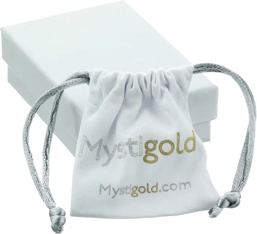 Miniatura 7 de Mystigold Aretes de cruz en plata de ley 925 chapada en rodio y chapado en oro de 18 quilates, aretes pequeños religiosos para hombres y mujeres