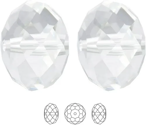 Miniatura 72 de 50 cuentas de cristal Adabele austriaco de 0.394 pulgadas facetadas sueltas Rondelle Siam rojo espaciador compatible con cristales de Swarovski 5040