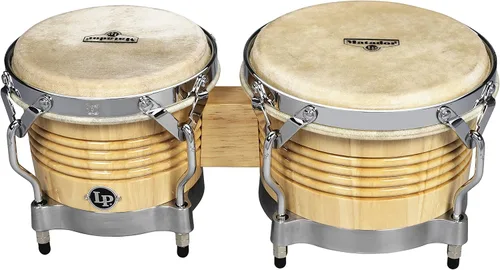 Miniatura 3 de Latin Percussion M201-AWC LP Bongos de madera Matador - Natural/Cromo 8.625 pulgadas