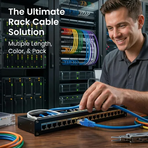 Miniatura 6 de GearIT Cable Ethernet Cat 6 de 1.5 pies y 18 pulgadas (paquete de 24) - Cable de conexión Cat6, cable de conexión Cat 6, cable Cat6, cable Ethernet