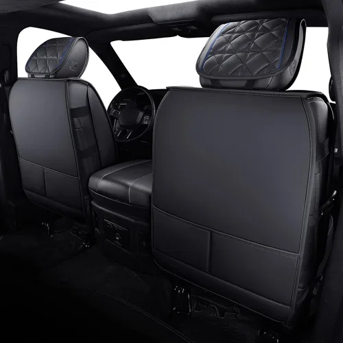Miniatura 3 de YIERTAI - Fundas de asiento para Dodge RAM, camionetas 2009-2025 2026, 1500/2500/3500HD, Set completo, solo para asientos delanteros, de doble 2