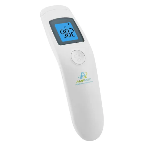 Termómetro digital infrarrojo para la frente y la arteria temporal, sin contacto, de grado médico y hospitalario, con funda, para