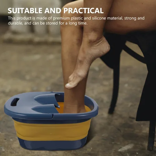 Miniatura 7 de minkissy Masaje portátil para baño de pies, ideal para sala de estar y baños pequeños