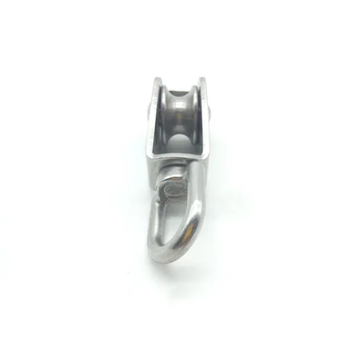 Miniatura 4 de Grúa de cuerda de alambre de acero inoxidable M25, bloque de polea doble, grúa de elevación, gancho giratorio de un solo bloque de polea, rueda
