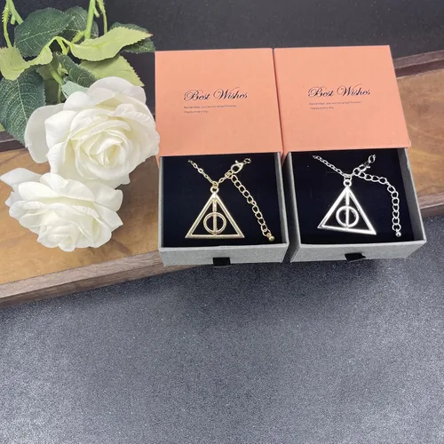 Miniatura 4 de GetMoving Collar de tiempo, collar con colgante de Hallows para mujer