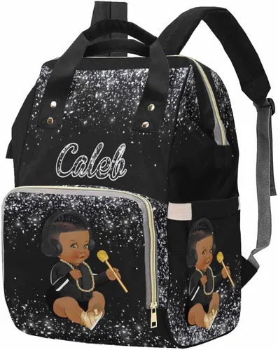 Miniatura 46 de M YESCUSTOM Bolsa de pañales personalizada con nombre para mamá, mujer, esposa, mochila personalizada, 0625-12, Mochilas Daypack