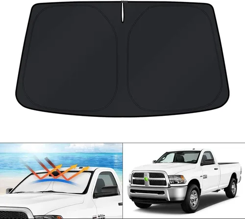 Miniatura 214 de KUST - Parasol plegable para parabrisas para Ford Ranger, accesorios 2019-2025 2026, parasol personalizado para ventana, protector solar plegable
