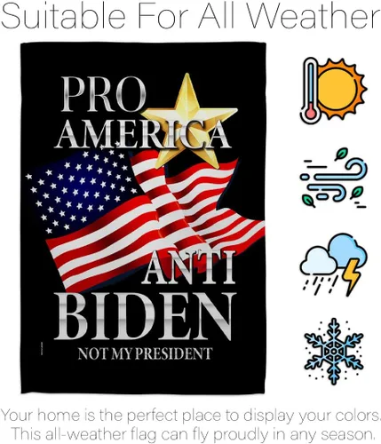 Miniatura 6 de Pro America - Paquete de bandera anti-Biden House de Estados Unidos, presidente político demócrata, fiesta de té republicana de Estados Unidos