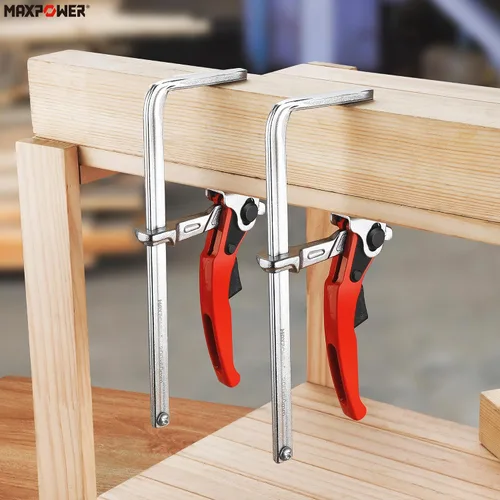 Miniatura 7 de MAXPOWER Abrazadera de mesa de trinquete, abrazadera de liberación rápida para MFT y sistema de riel guía, abrazadera de barra con capacidad de 7