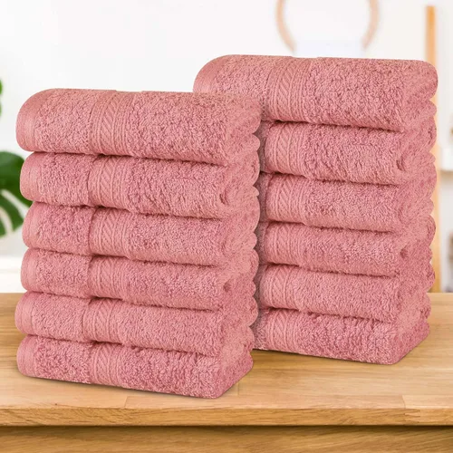 Miniatura 85 de Superior Juego de 2 toallas de baño de fibra larga 100% algodón peinado de 27.64 oz/m², para baño, ducha, cocina, súper suave, afelpado, altamente