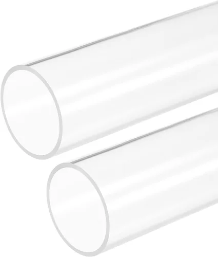 Miniatura 15 de DMiotech 2pcs 0.394 in x 0.551 in 12" tubo de acrílico transparente rígido tubo de plástico para acuario tubería de agua, sistema de refrigeración