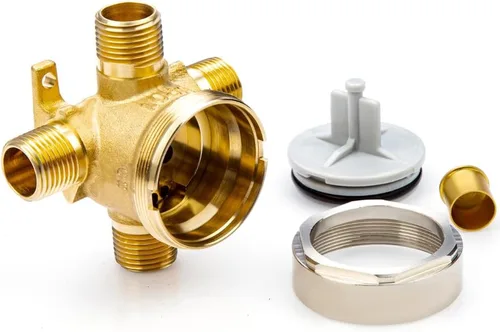 Miniatura 6 de R11000 - Válvula para grifo desviador de ducha D de 3 o 6 ajustes, compatible con kits de molduras D de 3 o 6 vías, construcción de latón