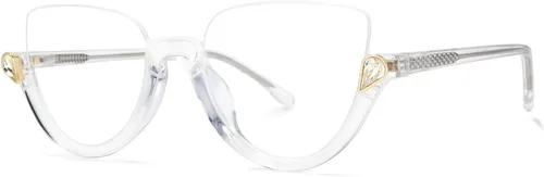 VOOGLAM Gafas de bloqueo de luz azul con diseño de ojo de gato para mujer, antifatiga ocular, gafas UV Sylvia