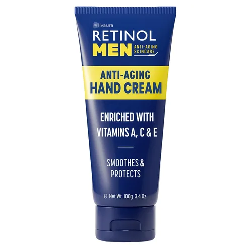 Retinol LIVAURA - Crema de manos - Loción de manos para manos secas agrietadas, cremas hidratantes para manos para hombres, crema de manos tamaño