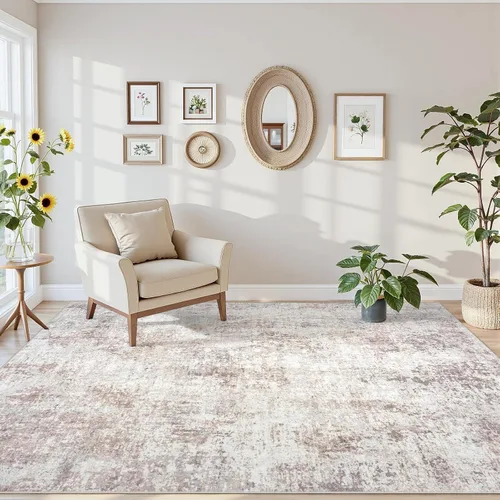 Miniatura 6 de Alfombras 5x7 para sala de estar: gran alfombra suave lavable, moderna, abstracta, antideslizante, sin desprendimiento, para interiores, delgada