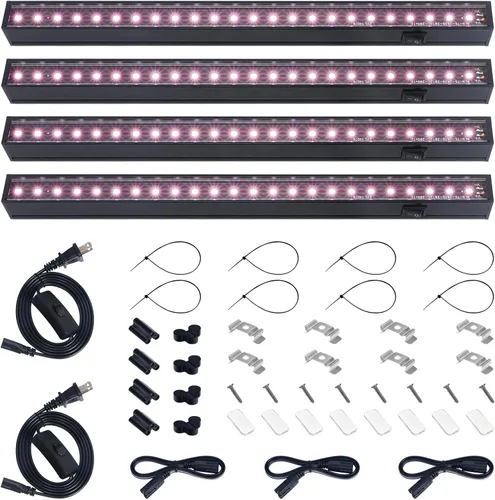 Miniatura 12 de Barrina Luz de cultivo para plantas de interior, luz solar de espectro completo, lámpara de crecimiento de 1 pie, bombillas LED de crecimiento, tira