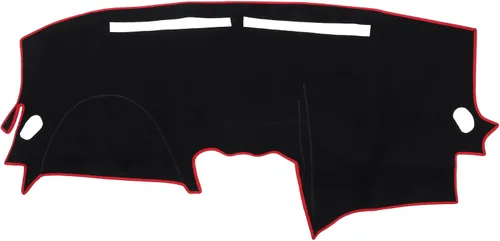 Miniatura 8 de Funda protectora de poliéster para salpicadero de automóvil compatible con Nissan Altima 2007-2012, protector de poliéster negro para consola
