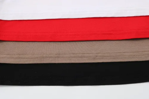 Miniatura 7 de 4 piezas de camiseta corta básica sin mangas para mujer, cuello redondo