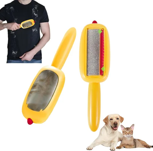 Miniatura 10 de Removedor de pelusas y mascotas, guante de depilación de mascotas, rodillo removedor de pelo de ropa, rodillo reutilizable para ropa, removedor