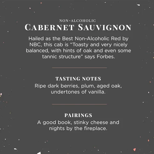 Miniatura 5 de Joyus Vino tinto sin alcohol, Cabernet Sauvignon, galardonado el mejor vino desalcoholizado de su clase, complejo y cálido, bajo en azúcar y bajo