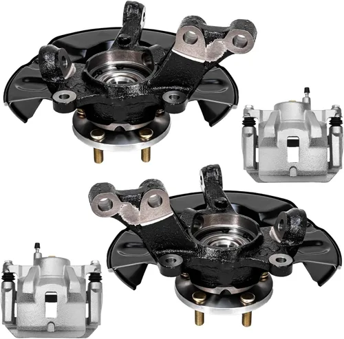 Miniatura 11 de Detroit Axle - Conjunto de manguetas de dirección delanteras de 2 piezas para Hyundai Accent 06-11, 2 manguetas de dirección y conjunto de buje