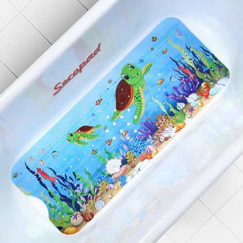 Miniatura 11 de Secopad Alfombra de Baño para Bañera Antideslizante, Lavable a Máquina, Alfombra Antideslizante de Dibujos Animados para Bañera de Bebé y Ducha