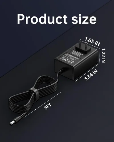 Miniatura 6 de VHBW Cargador de 29.4 V para scooters de batería de litio de 24 V / 25.2 V / 25.6 V / 25.9 V y bicicletas de equilibrio, indicador de carga LED