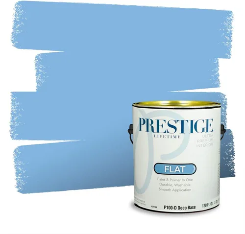 Miniatura 1268 de Pintura Exterior + imprimación PRESTIGE, todo-en-uno, 1 galón, acabado mate, color comparable al Valspar* Royal Gray* VS151-Gris real