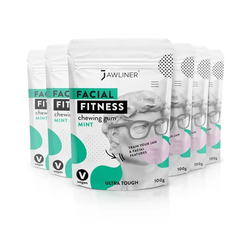 Miniatura 14 de Jawliner® - Pioneros de la goma de mandíbula artesanal más resistente 15 veces más dura, incluye 12 semanas de entrenamiento - Goma dura de menta