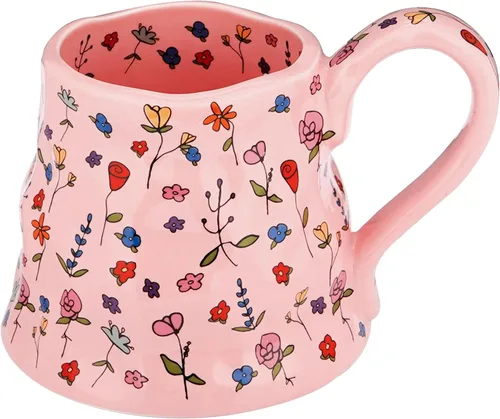 Miniatura 8 de Taza de café de cerámica, taza de café artística de 10 onzas con mariposa plateada 3D y mango en forma de mariposa, elegante taza de té vintage
