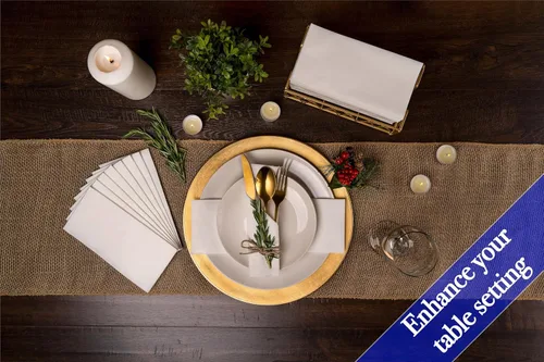 Miniatura 2 de Servilletas de lino similares a la tela, 200 servilletas desechables elegantes para baño de invitados, fiestas y eventos, servilletas de cena suaves