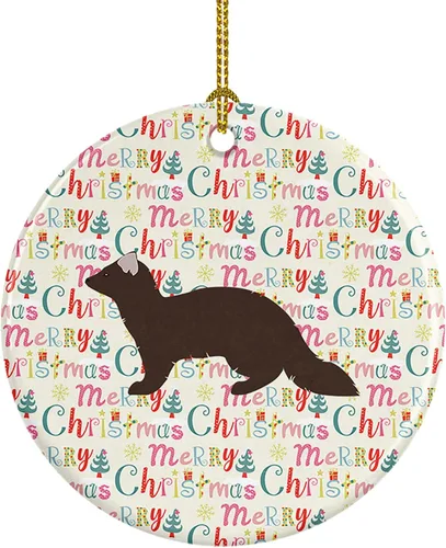 Miniatura 124 de Caroline's Treasures Adorno de cerámica de avestruz común para árbol de Navidad, decoración colgante para el hogar, Navidad, vacaciones, fiesta