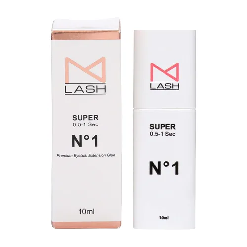 Miniatura 3 de M LASH - Pegamento adhesivo para pestañas súper número 1, fijación fuerte, 0.5-1s seco - Retención: 7-8 semanas - Suministros de pestañas