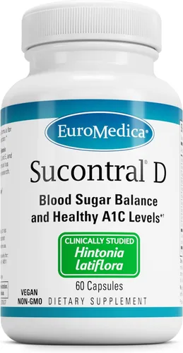 Euromedica Sucontral D - Suplemento para el control de azúcar en sangre - 60 cápsulas