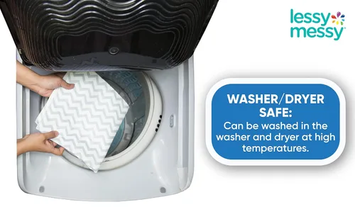 Miniatura 5 de Cambiador de pañales portátil – Cambiador de viaje impermeable extra grande Lavable a máquina y apto para secadora Cambiador de bebé lavable