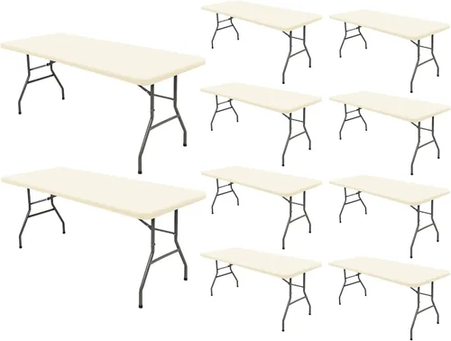 Miniatura 32 de Pack de 6 manteles de picnic elásticos ajustados para mesas rectangulares de 6 pies, impermeables, lavables, de spandex para patio, plegables